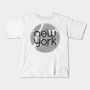 New York Map Kids T-Shirt